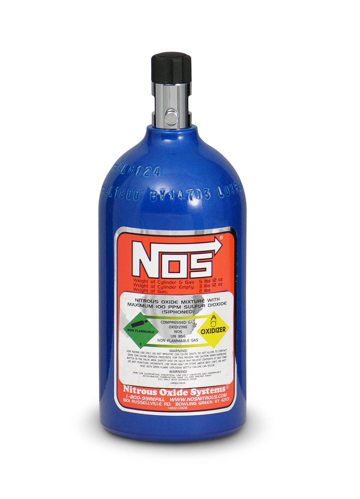 NOS Nitrous Oxide Bottle 2lb 14710NOS NOS Nitrous Oxide Bottle 2lb 14710NOS