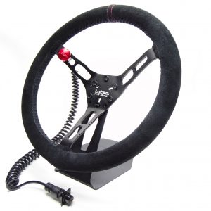Steering Wheel LOTSE PRO-DRAG COATED, 1 Button with wiring plug, PRO-CB, unit